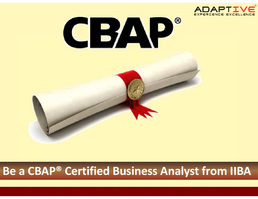 CBAP Certification Exam