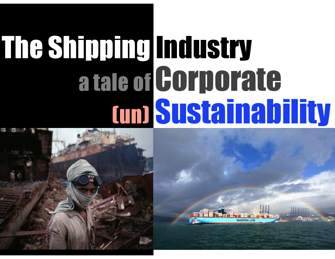 This is a partial preview of Corporate Sustainability in the Shipping Industry (35-slide PowerPoint presentation (PPTX)). Full document is 35 slides. 