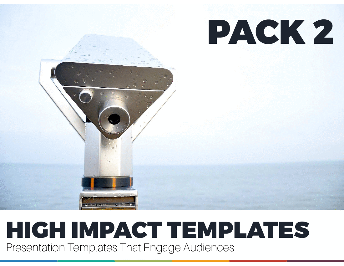 High Impact Presentation Templates - Pack 2 (57-slide PPT PowerPoint presentation (PPTX)) Preview Image