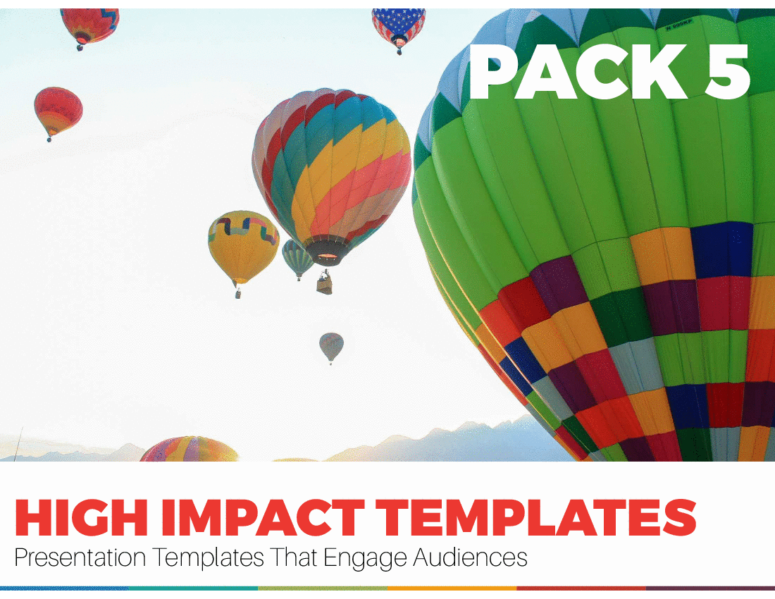 High Impact Presentation Template - Pack 5 (57-slide PPT PowerPoint presentation (PPTX)) Preview Image