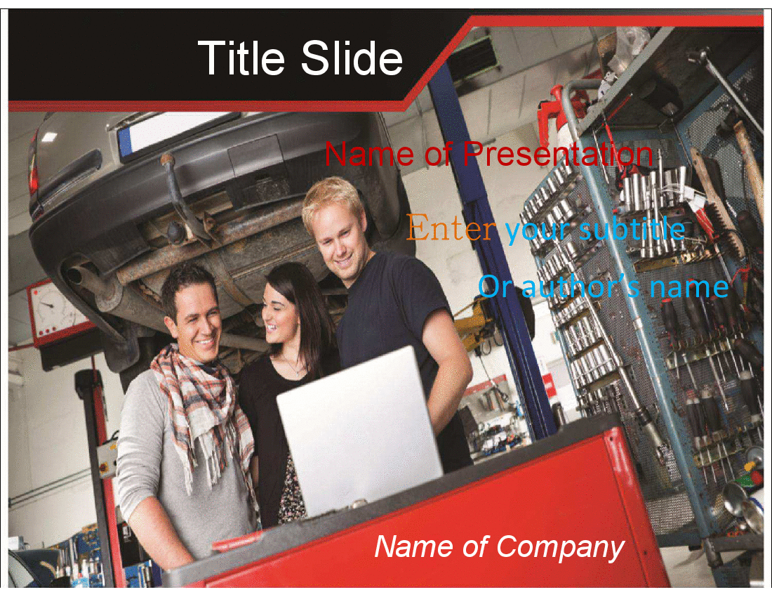 Automobile Repairing PPT Template (21-slide PPT PowerPoint presentation (PPT)) Preview Image