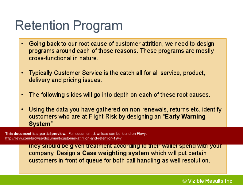 Customer Attrition and Retention (36-slide PPT PowerPoint presentation (PPTX)) Preview Image