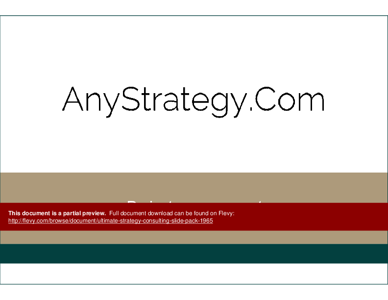 Ultimate Strategy Consulting Slide Pack (54-slide PPT PowerPoint presentation (PPTX)) Preview Image