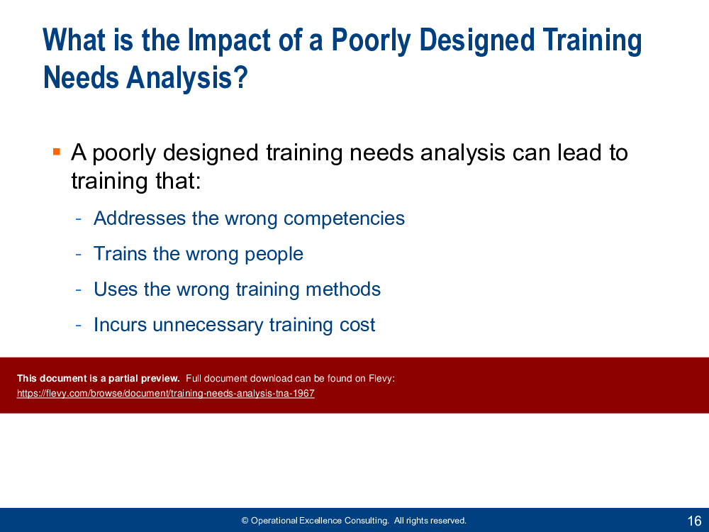 Training Needs Analysis (TNA) (72-slide PowerPoint presentation (PPTX)) Preview Image