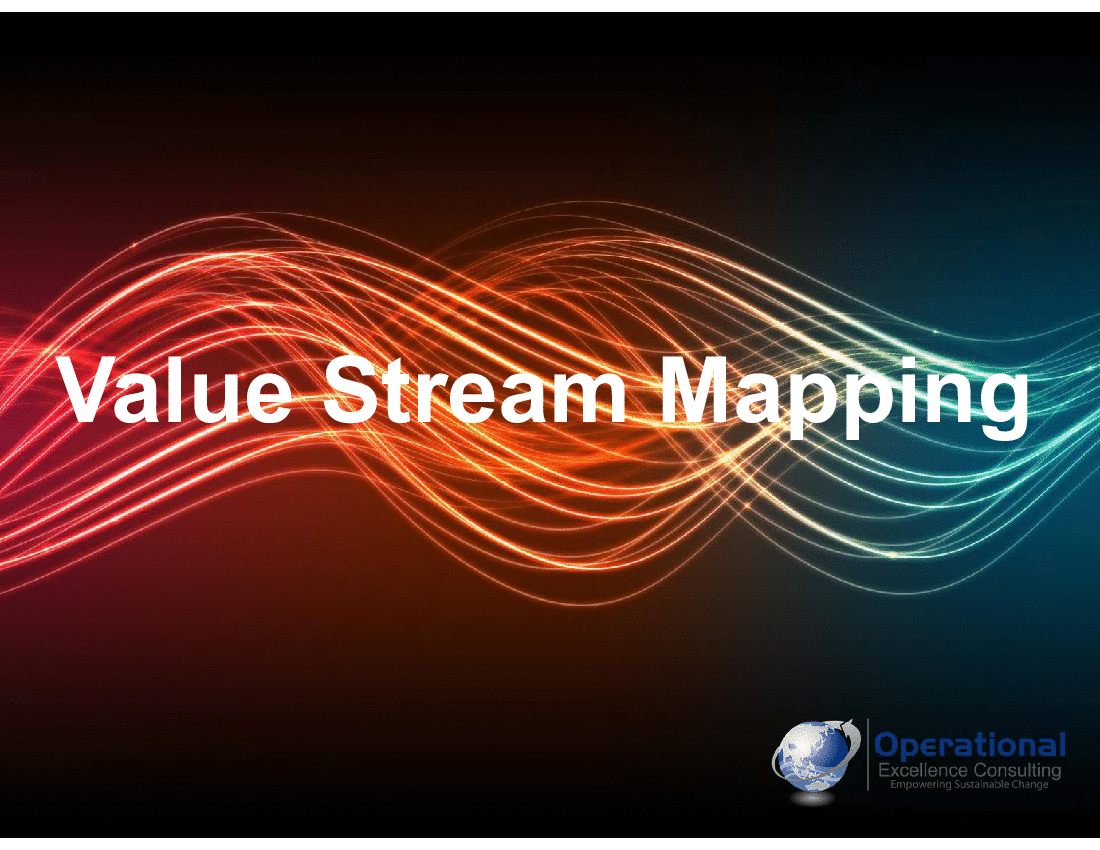 Value Stream Mapping (VSM) (184-slide PPT PowerPoint presentation (PPTX)) Preview Image