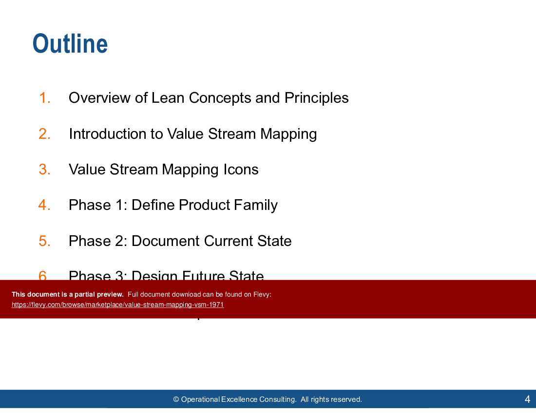 This is a partial preview of Value Stream Mapping (VSM) (184-slide PowerPoint presentation (PPTX)). Full document is 184 slides. 