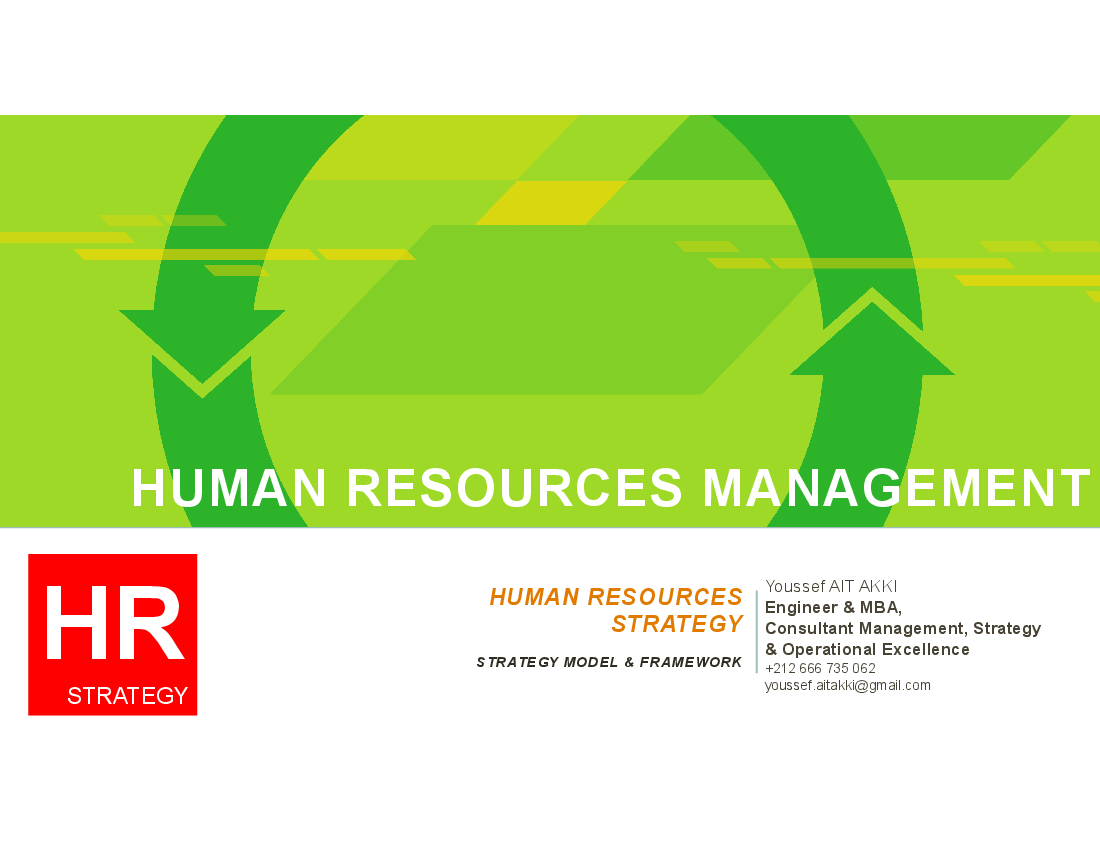 Human Resources Strategy Framework: Business Value Creation (101-slide PowerPoint presentation (PPTX)) Preview Image