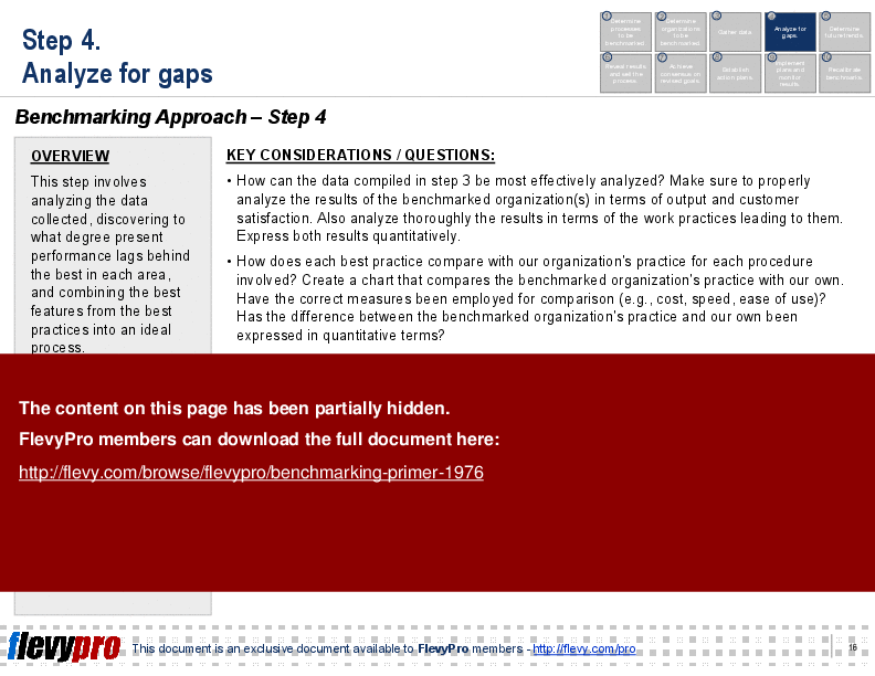 Benchmarking Primer (24-slide PPT PowerPoint presentation (PPT)) Preview Image
