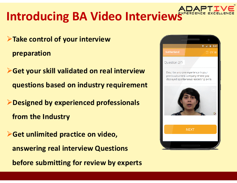 Business Analyst Video Interview - BA Planning and Monitoring (1-page Word document) Preview Image