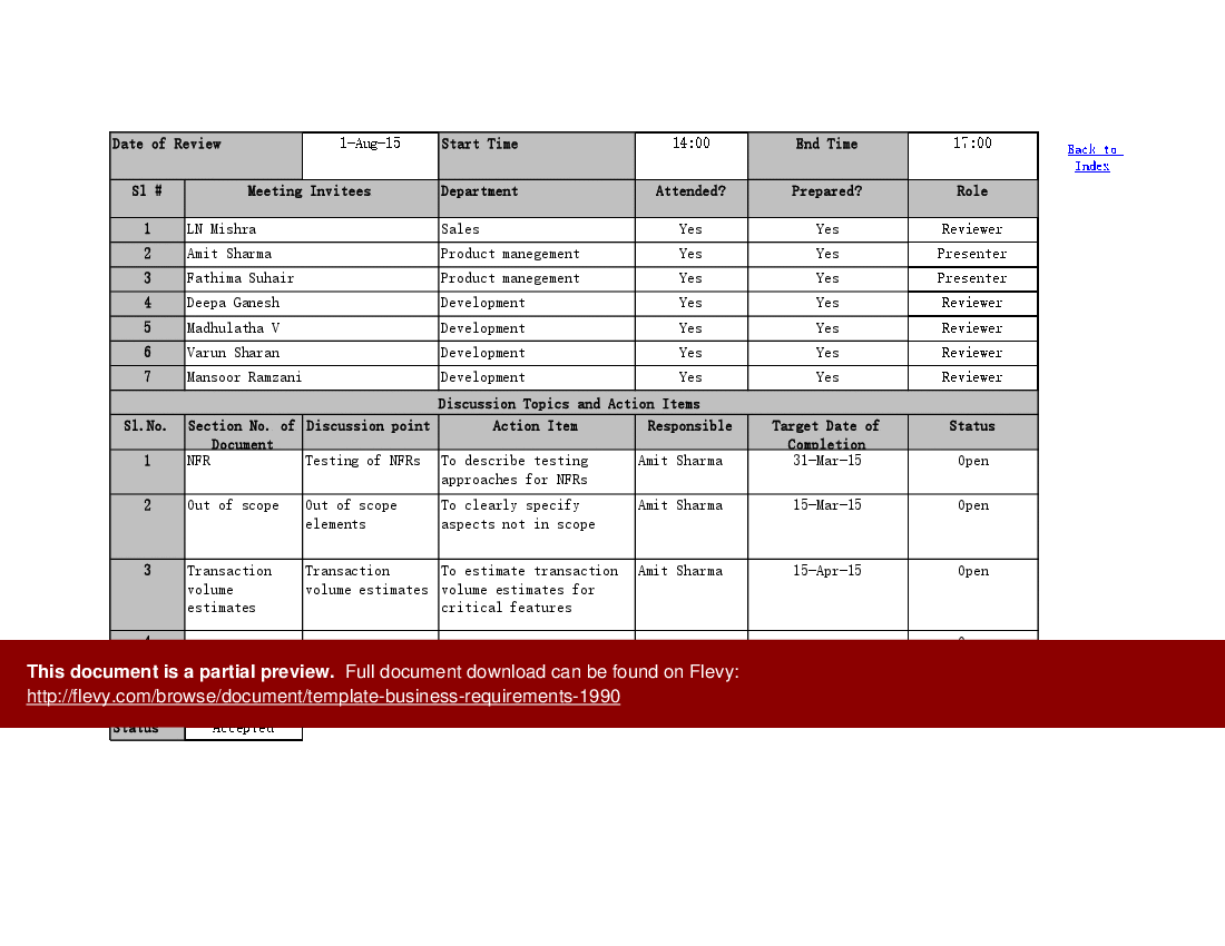 Template - Business Requirements