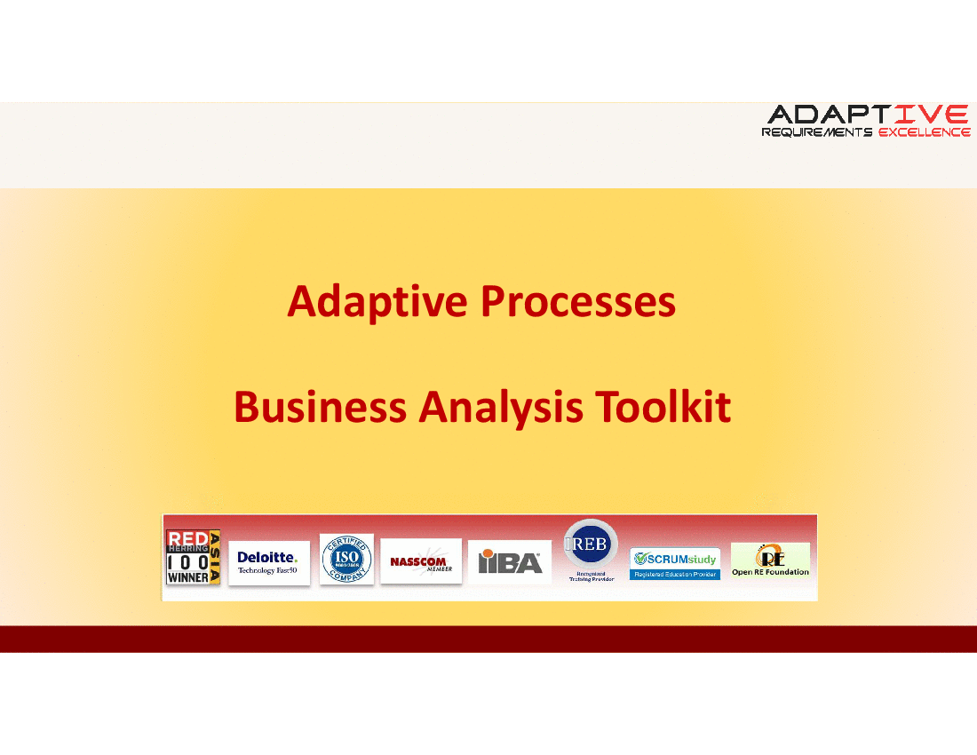 This is a partial preview of The definitive BA toolkit- Practical, Comprehensive, Proven (15-slide PowerPoint presentation (PPTX)). Full document is 15 slides. 