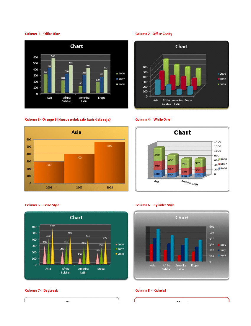 Excel Chart Templates (Excel template (XLS)) Preview Image