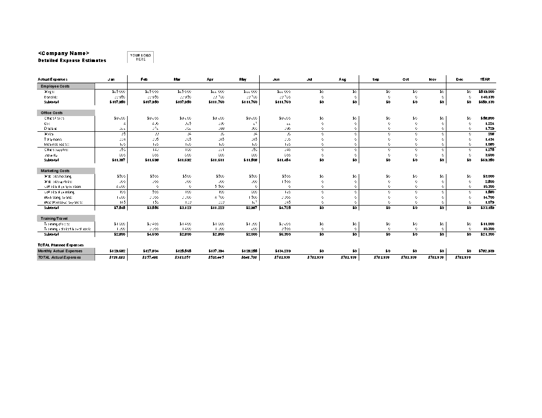 detailed-expense-estimates-excel-workbook-xls-flevypro-document