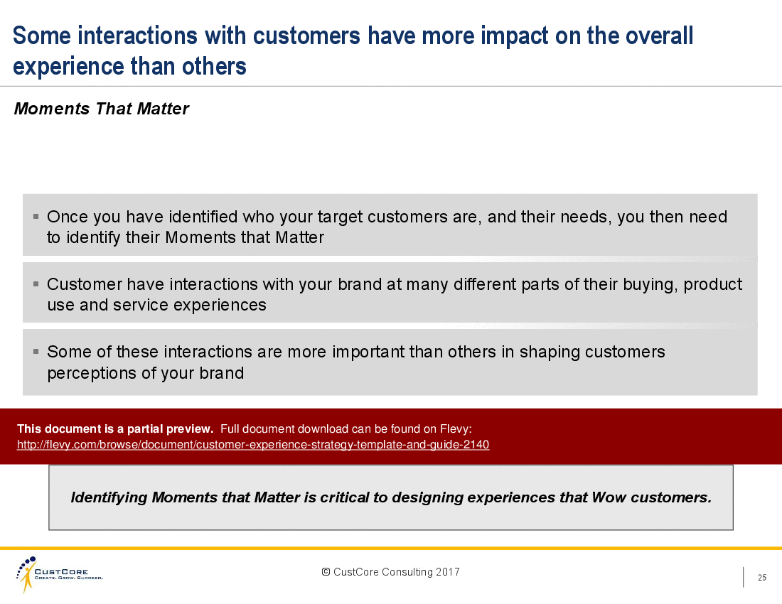 Customer Experience Strategy - Template and Guide (56-slide PowerPoint presentation (PPTX)) Preview Image