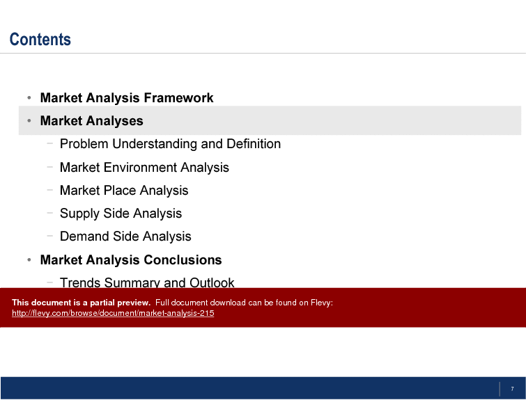Market Analysis (17-slide PPT PowerPoint presentation (PPT)) Preview Image
