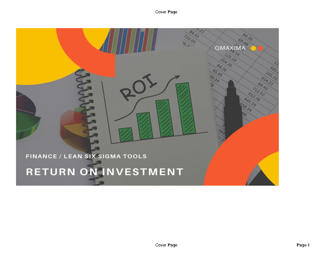 Return on Investment (Project Management/Lean) (Excel template (XLSX)) Preview Image