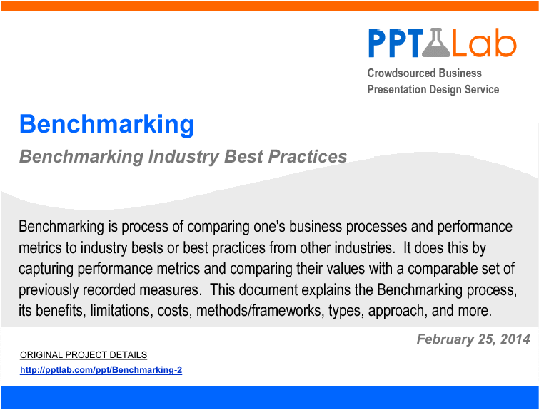 Benchmarking Primer (21-slide PPT PowerPoint presentation (PPT)) Preview Image