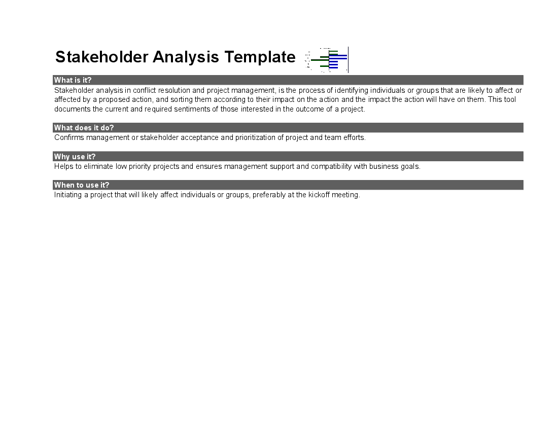 Stakeholder Analysis Tool - Simple () Preview Image