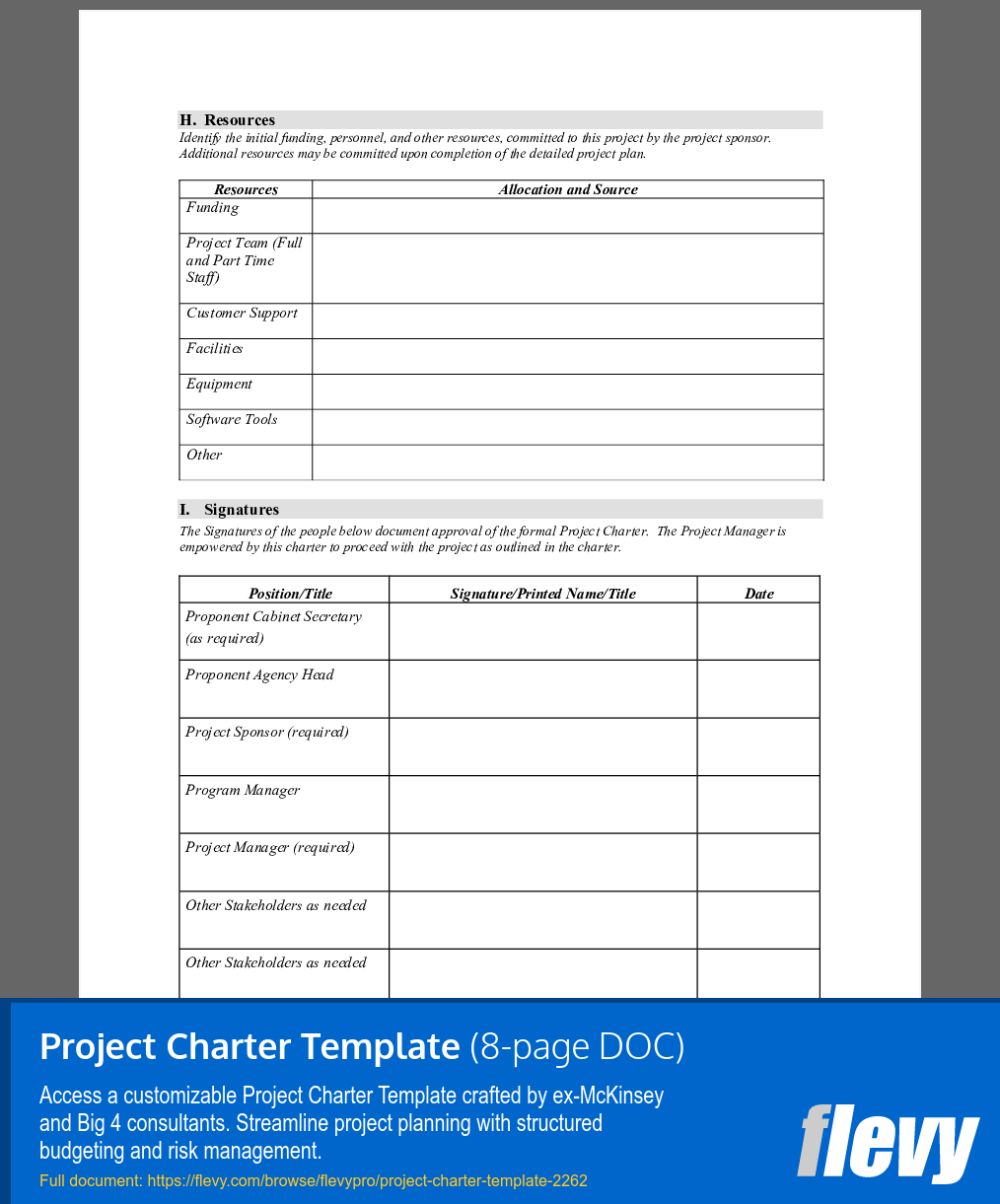Project Charter Template Word Project Charter Template Word