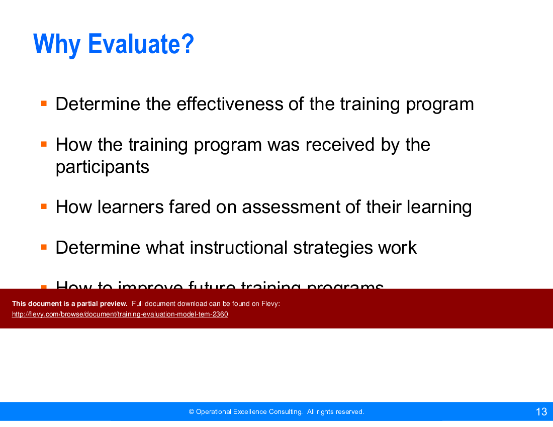 This is a partial preview of Training Evaluation Model (TEM) (71-slide PowerPoint presentation (PPTX)). Full document is 71 slides. 