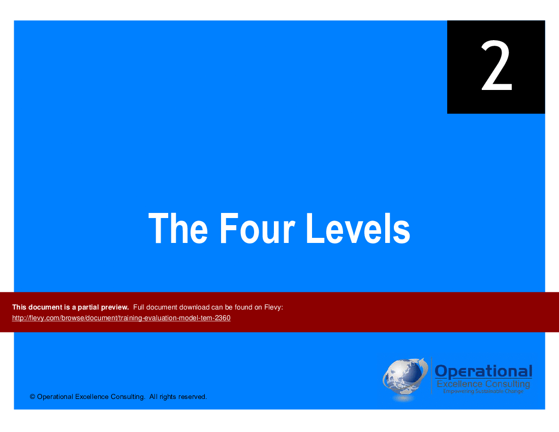Training Evaluation Model (TEM) (71-slide PPT PowerPoint presentation (PPTX)) Preview Image
