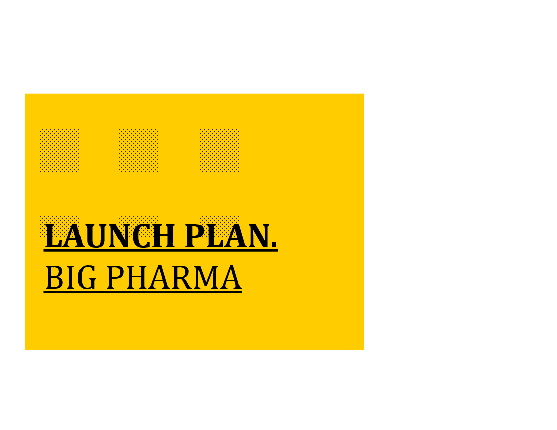 Pharma Launch Plan 2020