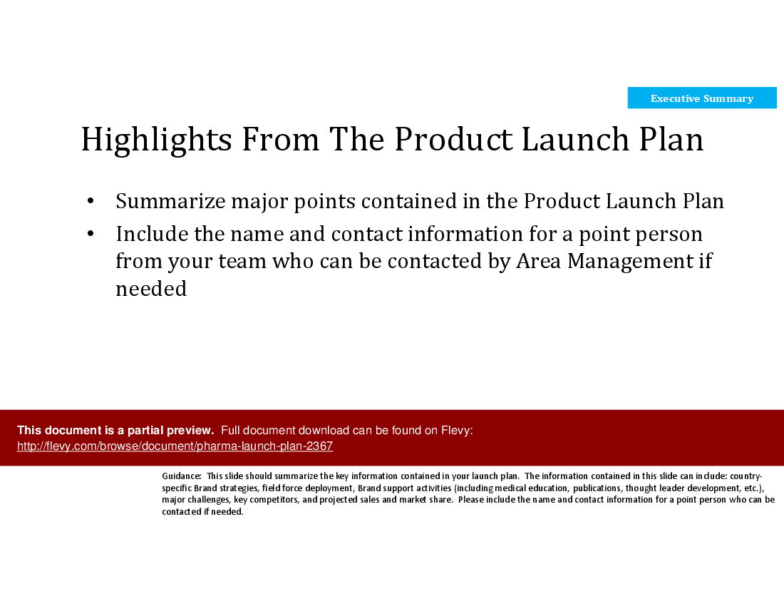 This is a partial preview of Pharma Launch Plan 2020 (57-slide PowerPoint presentation (PPTX)). Full document is 57 slides. 