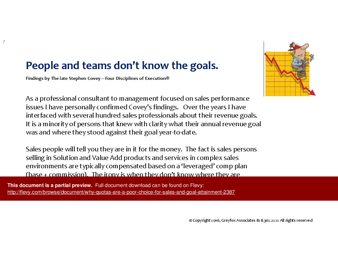 Why Quotas Are a Poor Choice (for Sales and Goal Attainment) (31-slide PPT PowerPoint presentation (PPTX)) Preview Image