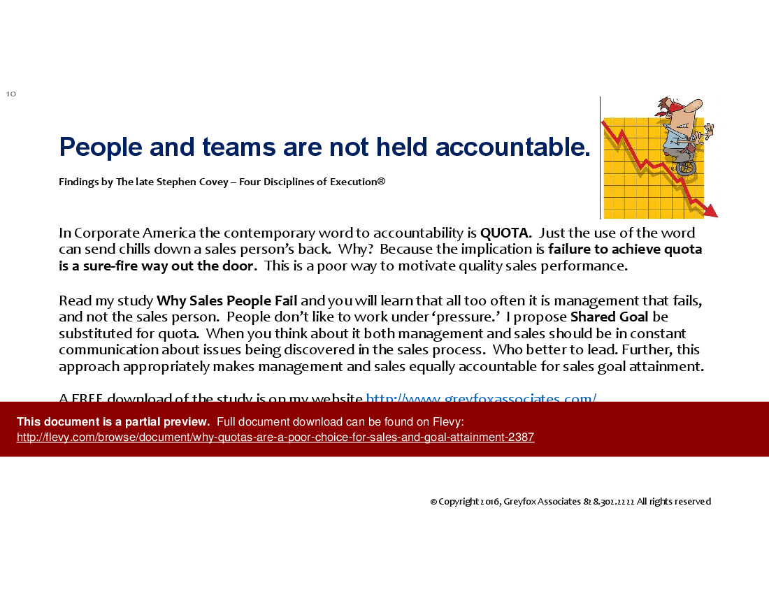 Why Quotas Are a Poor Choice (for Sales and Goal Attainment) (31-slide PPT PowerPoint presentation (PPTX)) Preview Image