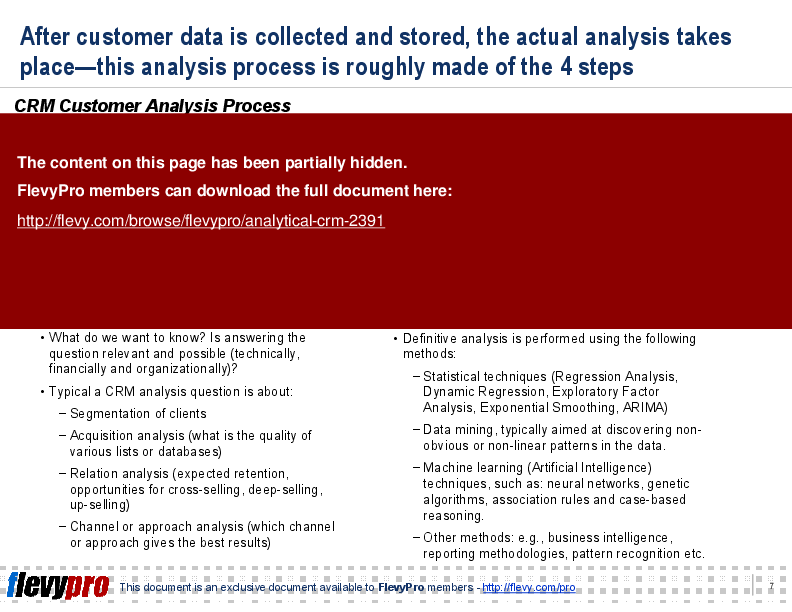 Analytical CRM (9-slide PPT PowerPoint presentation (PPT)) Preview Image
