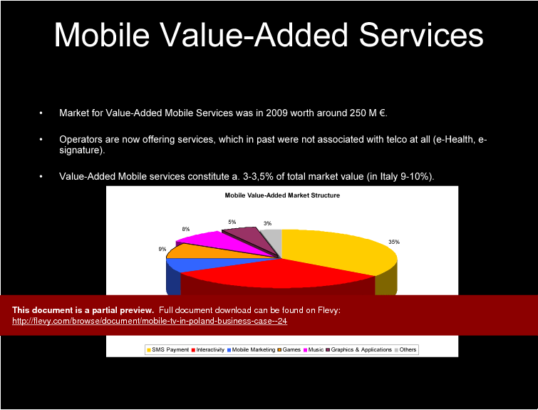Mobile TV in Poland Business Case  (15-slide PPT PowerPoint presentation (PPT)) Preview Image