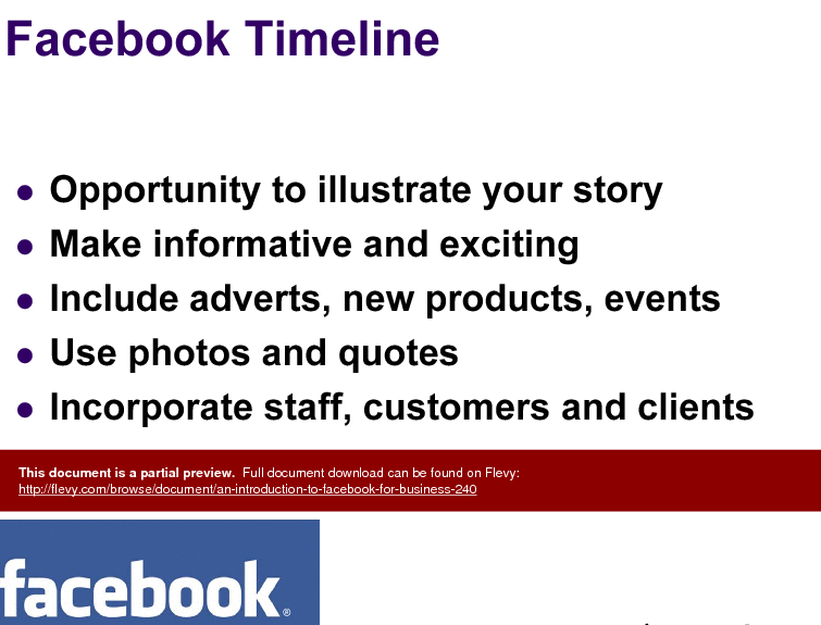 An Introduction to Facebook for Business () Preview Image