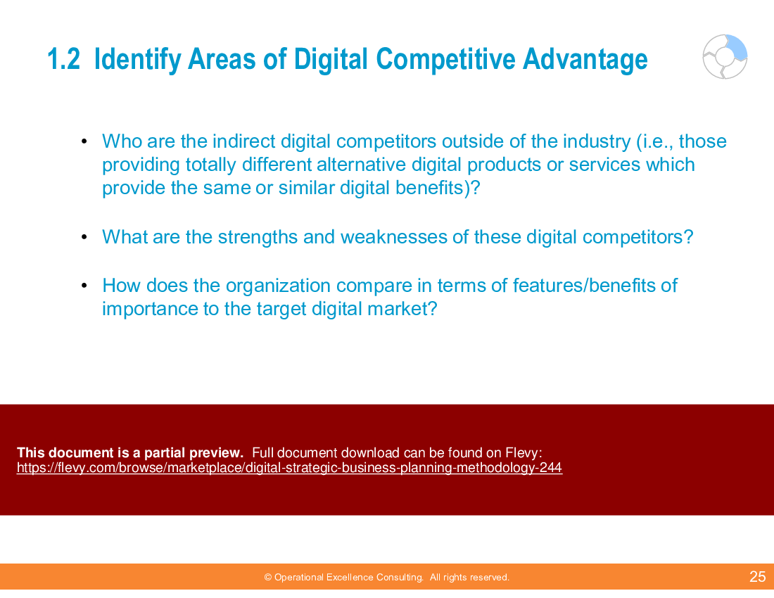 Digital Strategic Business Planning Methodology (64-slide PPT PowerPoint presentation (PPTX)) Preview Image