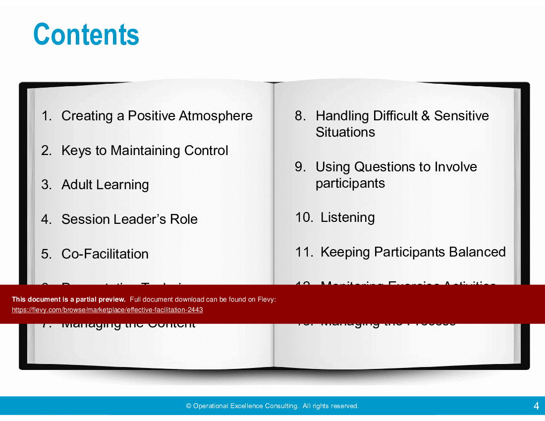 This is a partial preview of Effective Facilitation (59-slide PowerPoint presentation (PPTX)). Full document is 59 slides. 