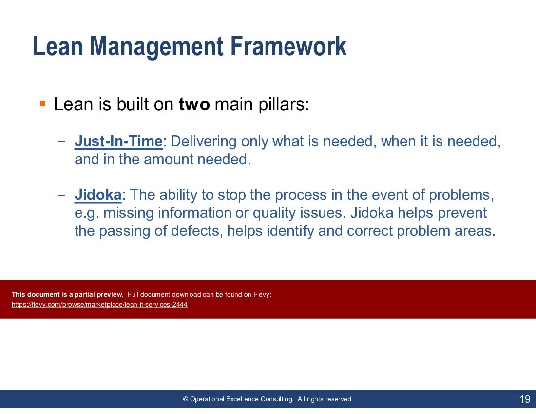 Lean IT Services (178-slide PowerPoint presentation (PPTX)) Preview Image