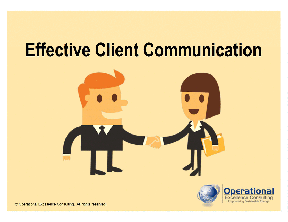 This is a partial preview of Effective Client Communication (46-slide PowerPoint presentation (PPTX)). Full document is 46 slides. 