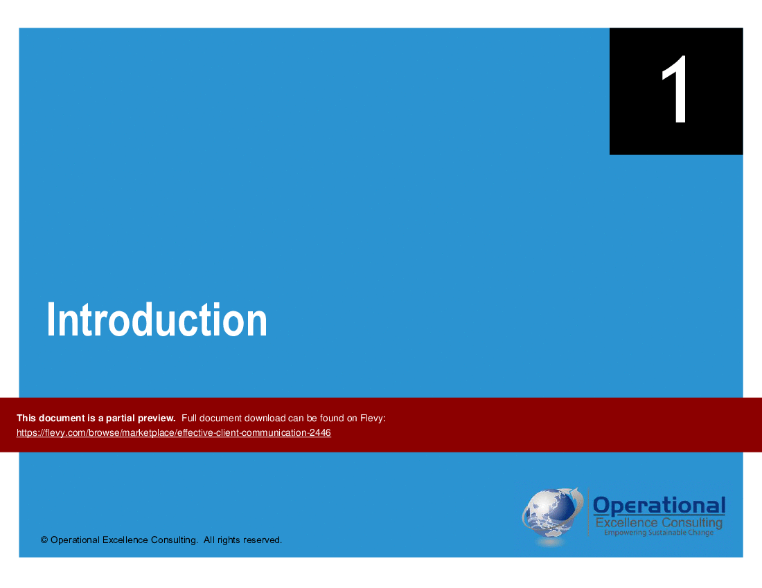 Effective Client Communication (46-slide PowerPoint presentation (PPTX)) Preview Image