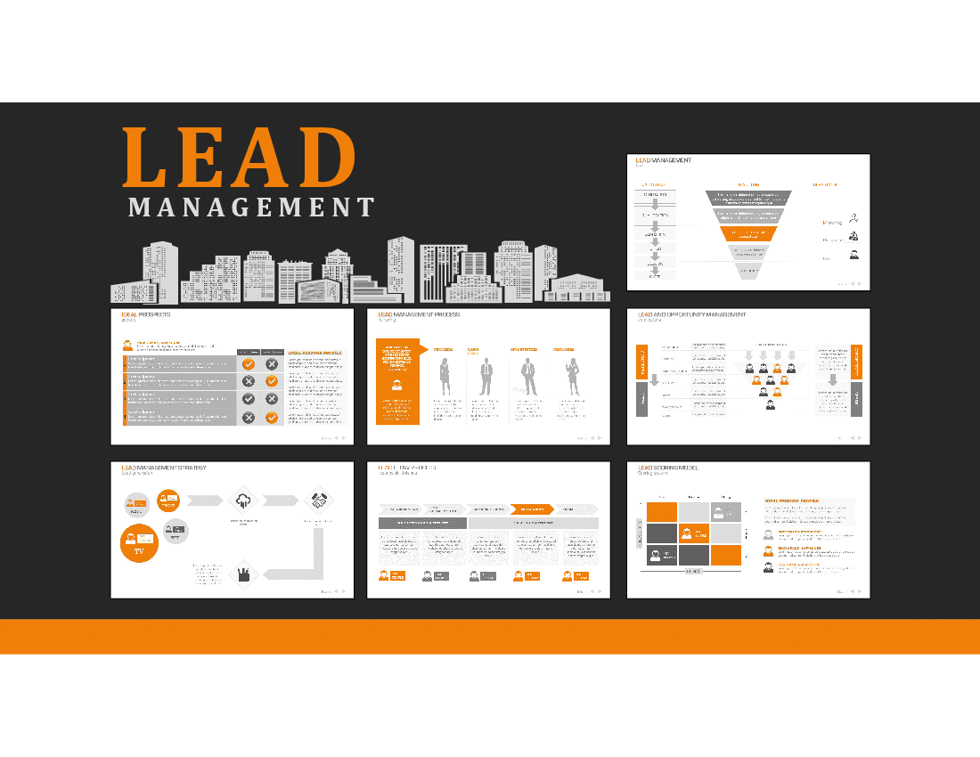 Lead Management PowerPoint Template (88-slide PPT PowerPoint presentation (PPTX)) Preview Image