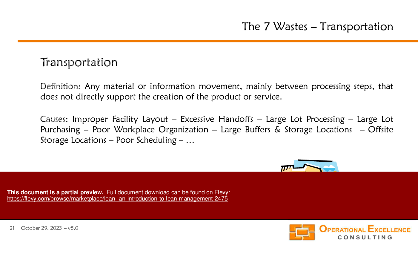Lean - An Introduction to Lean Management (155-slide PowerPoint presentation (PPTX)) Preview Image