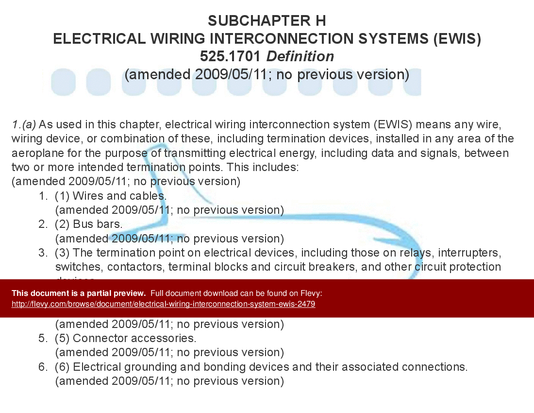 Electrical Wiring Interconnection System - EWIS (107-slide PPT PowerPoint presentation (PPTX)) Preview Image