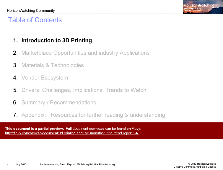 3D Printing / Additive Manufacturing Trend Report (76-slide PPT PowerPoint presentation (PPTX)) Preview Image