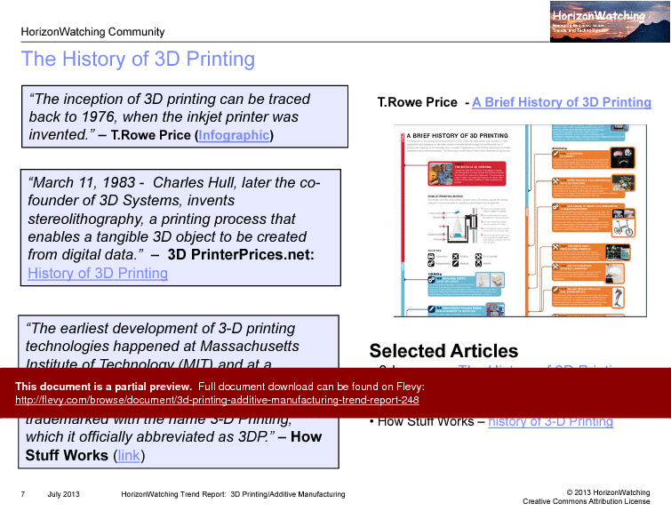 3D Printing / Additive Manufacturing Trend Report (76-slide PPT PowerPoint presentation (PPTX)) Preview Image