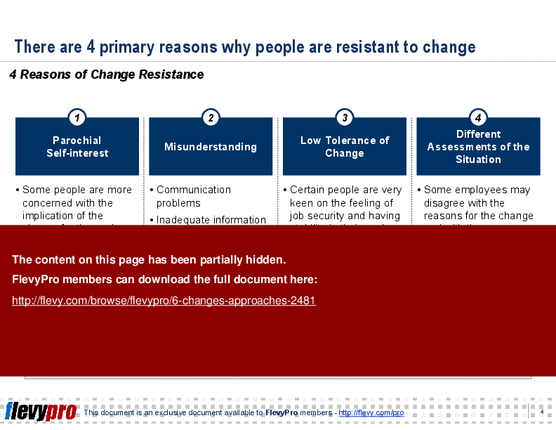 6 Change Approaches (20-slide PPT PowerPoint presentation (PPT)) Preview Image
