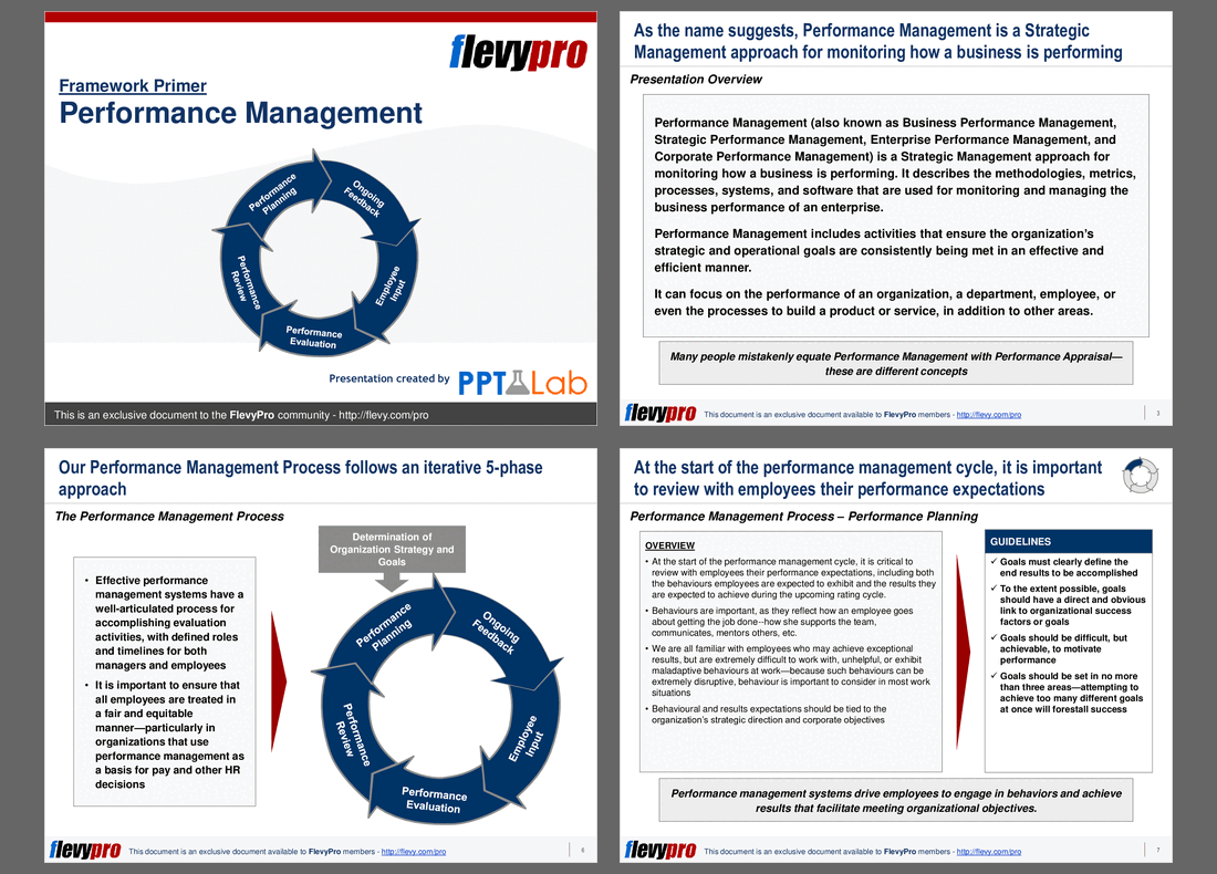 Performance Management Primer (15-slide PPT PowerPoint presentation (PPT)) Preview Image