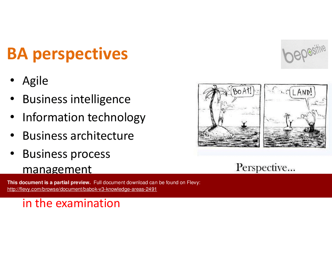 BABoK V3 Knowledge Areas (16-slide PPT PowerPoint presentation (PPTX)) Preview Image