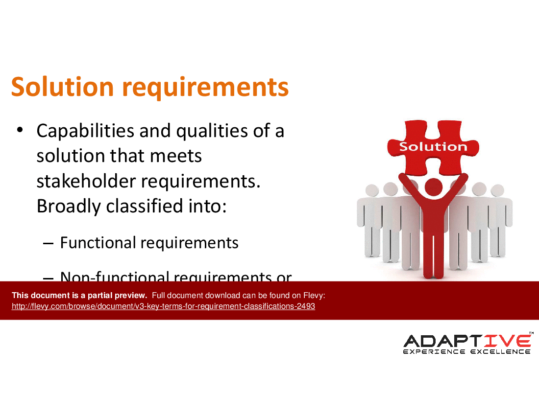 V3 Key Terms for Requirement Classifications (6-slide PPT PowerPoint presentation (PPTX)) Preview Image