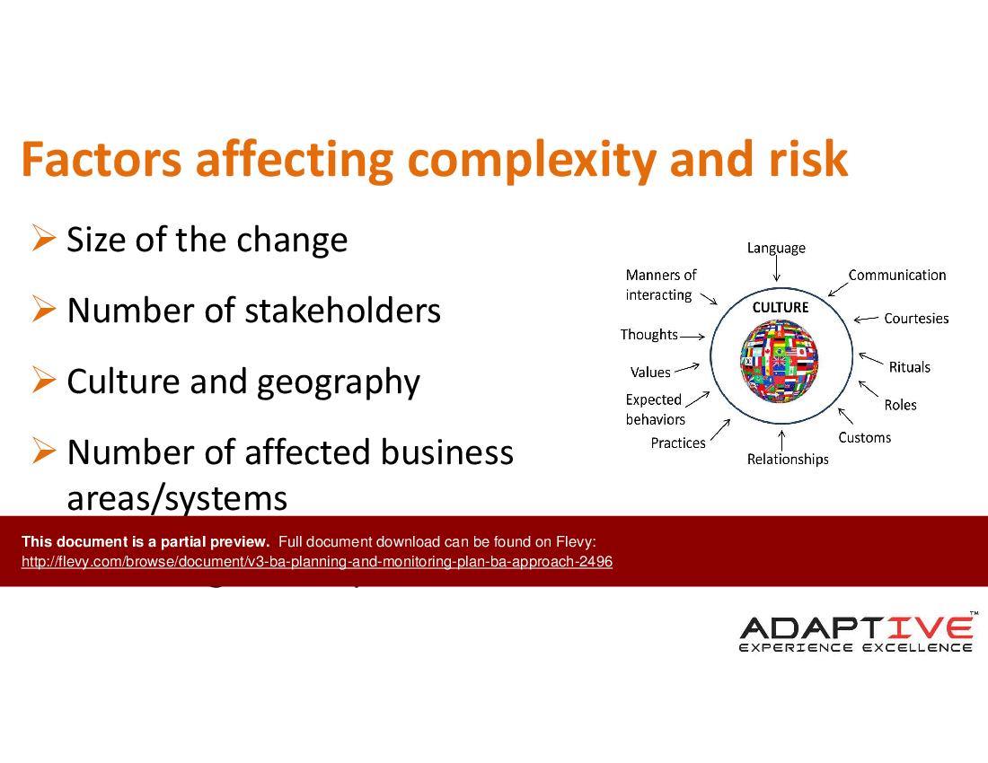 V3 BA Planning and Monitoring - Plan BA Approach (35-slide PPT PowerPoint presentation (PPTX)) Preview Image