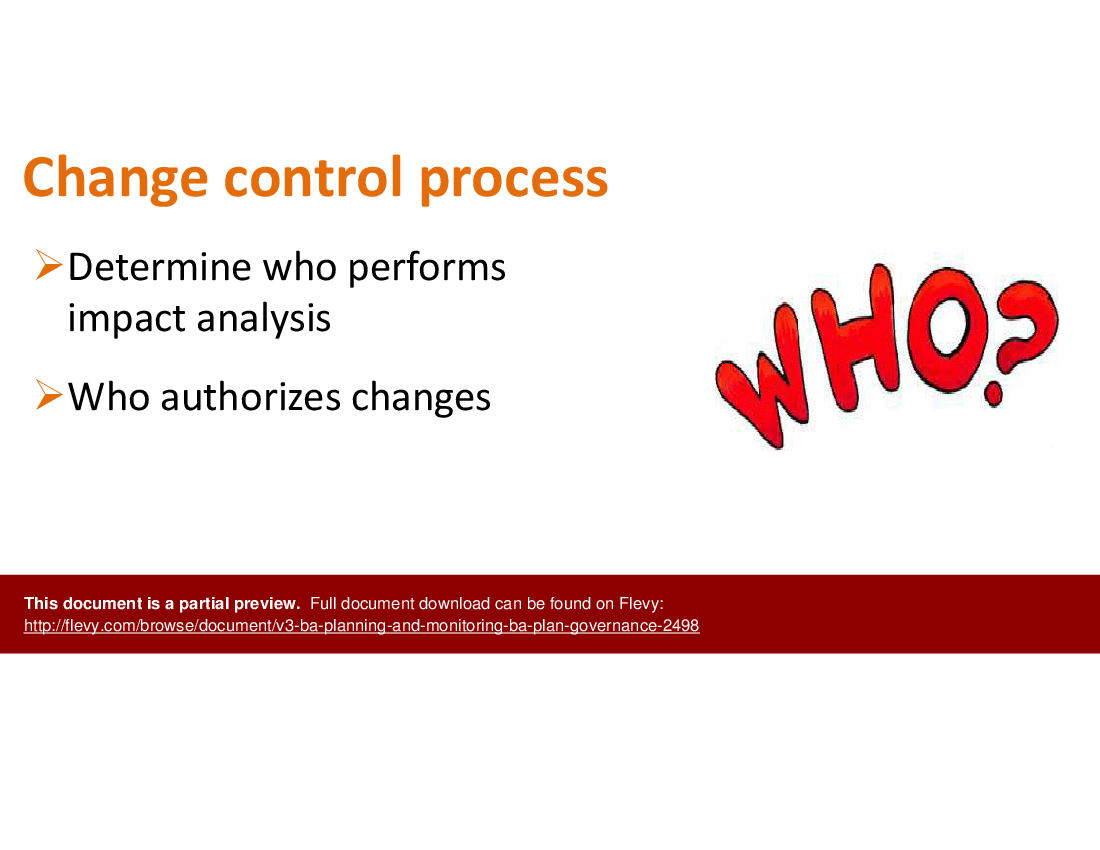 V3 BA Planning and Monitoring - BA Plan Governance (14-slide PPT PowerPoint presentation (PPTX)) Preview Image