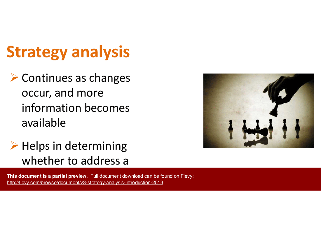 This is a partial preview of V3 Strategy Analysis - Introduction (23-slide PowerPoint presentation (PPTX)). Full document is 23 slides. 