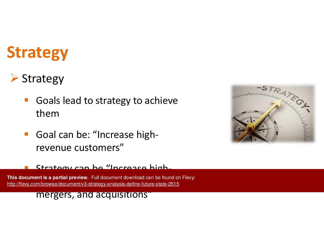 V3 Strategy Analysis - Define Future State (24-slide PPT PowerPoint presentation (PPTX)) Preview Image